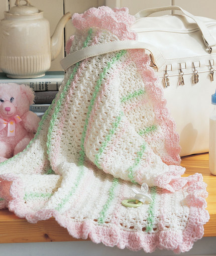 Crochet Stroller Blanket Free pattern