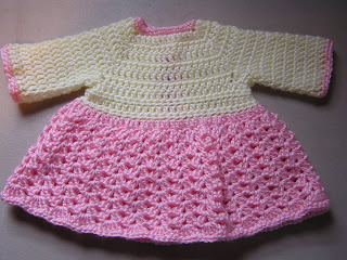 Crochet Baby Sweater Dress Pattern